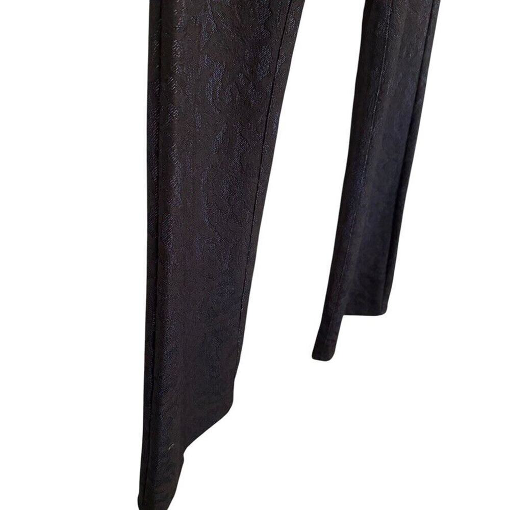 Cache Womens Textured Lace Bootcut Stretch Black … - image 2